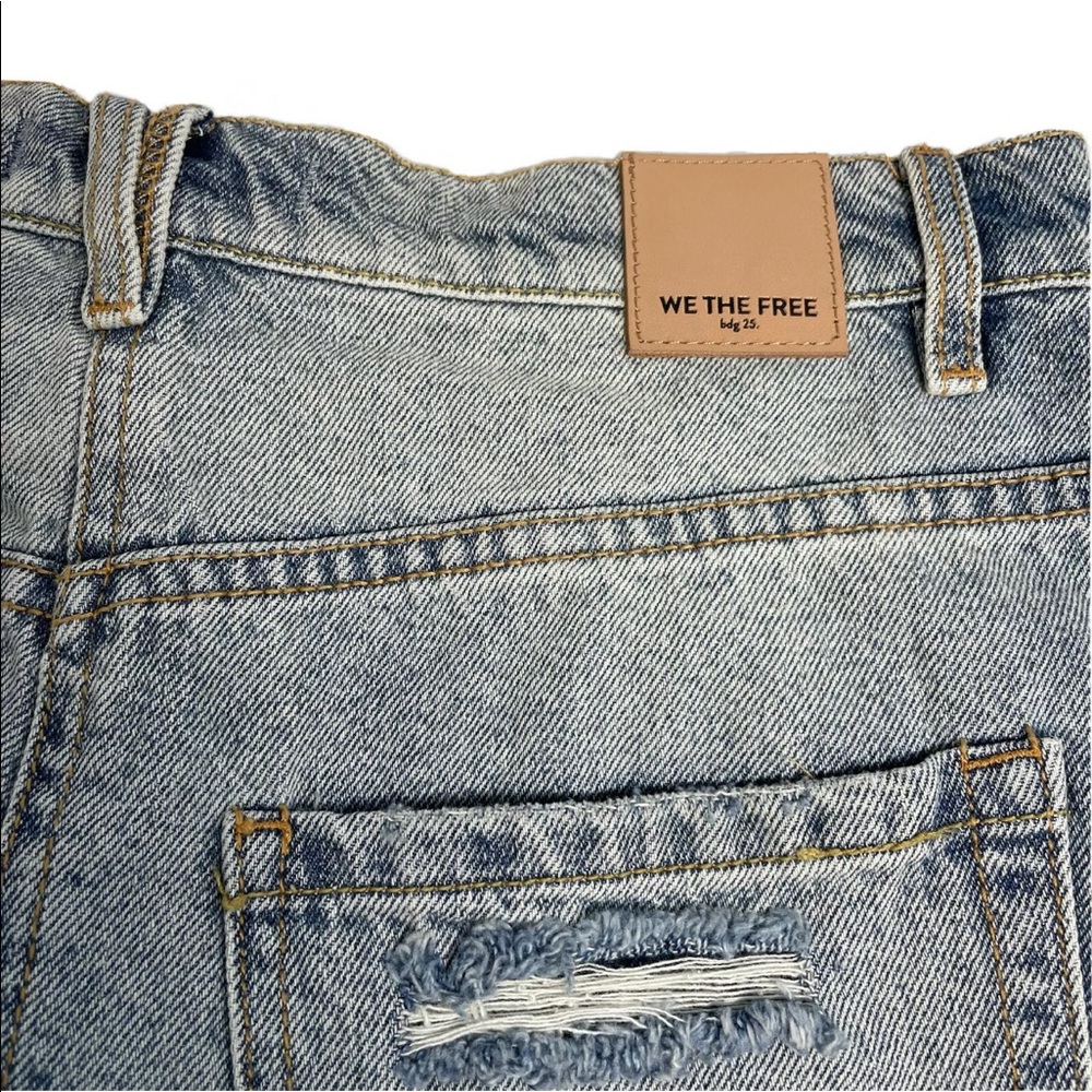 Free People Brea Cut Off Skirt Mile High Blue Women’s Size 29 NWT - Picture 6 of 14